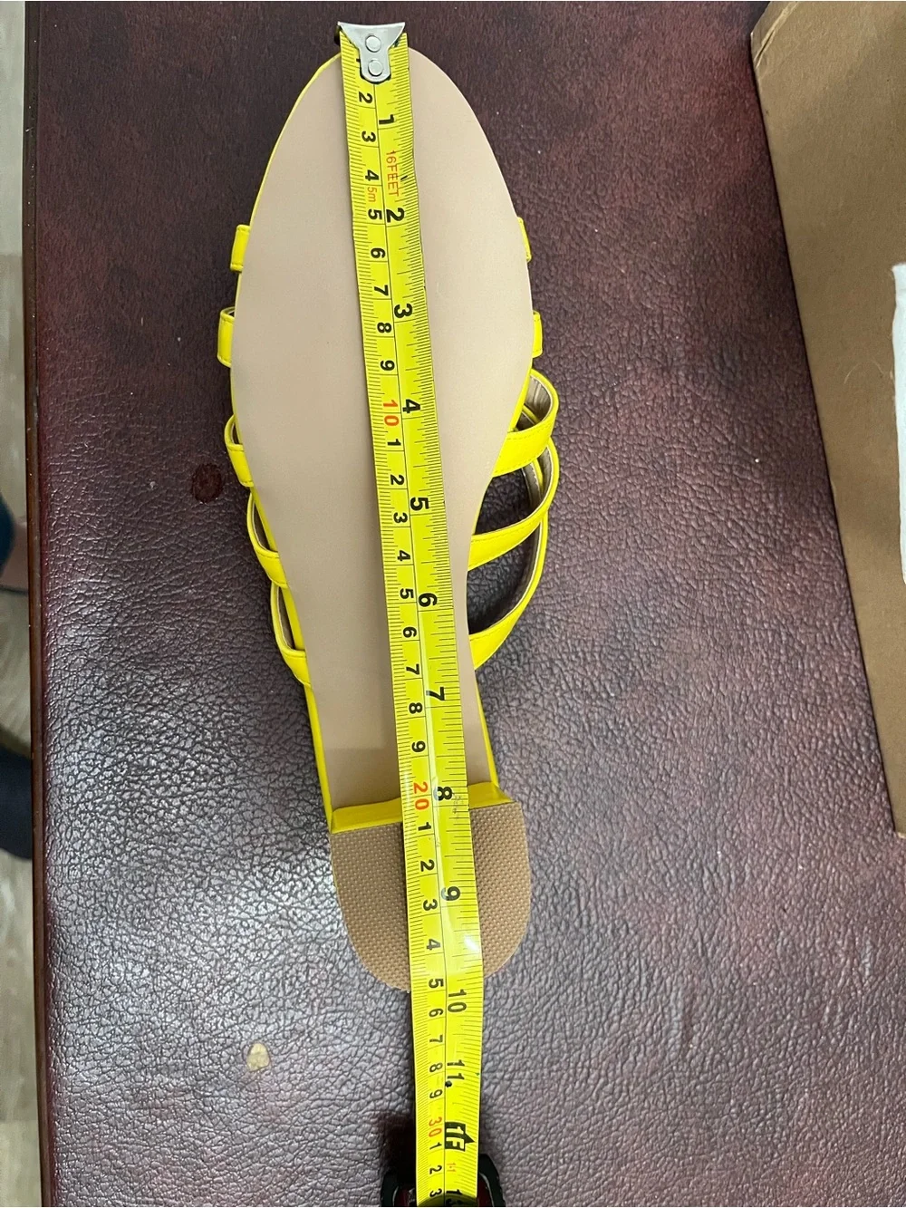 YDN yellow sandals 7.5